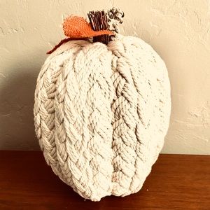 Sweater pumpkin cable knit boho Halloween home decor